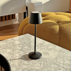 Lampe de table sans fil EMILY Noir H25cm