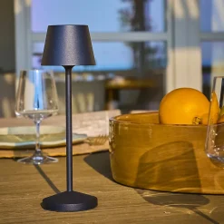 Lampe de table sans fil EMILY Noir H25cm