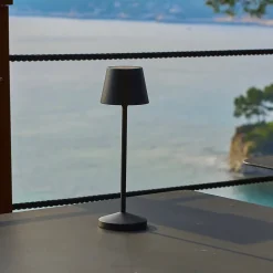 Lampe de table sans fil EMILY Gris H25cm