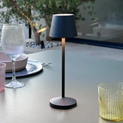 Lampe de table sans fil EMILY Gris H25cm