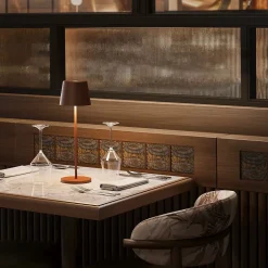 Lampe de table sans fil KELLY Rouille H38cm