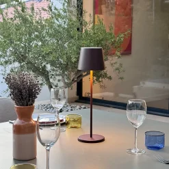 Lampe de table sans fil KELLY Rouille H38cm