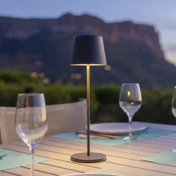 Lampe de table sans fil KELLY Gris H38cm