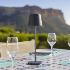 Lampe de table sans fil KELLY Gris H38cm