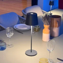 Lampe de table sans fil KELLY Gris H38cm