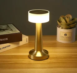Lampe de Table Sans Fil, Lampe LED tactile rechargeable, Luminosité à 3 Niveaux pour Table Basses/Restaurants/Chambre