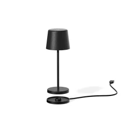 Lampe de table sans fil MINI KELLY Noir H22cm