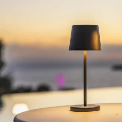 Lampe de table sans fil MINI KELLY Noir H22cm