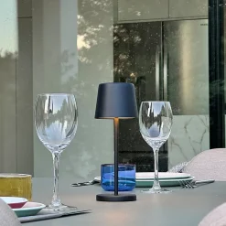 Lampe de table sans fil MINI KELLY Noir H22cm