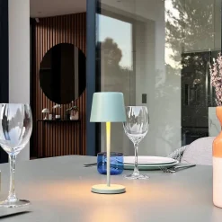 Lampe de table sans fil MINI KELLY Vert H22cm