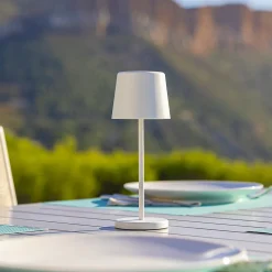 Lampe de table sans fil MINI KELLY Blanc H22cm