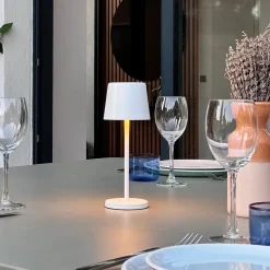 Lampe de table sans fil MINI KELLY Blanc H22cm