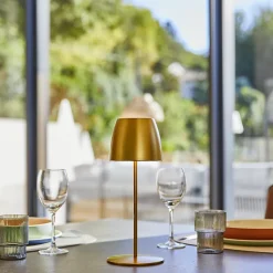 Lampe de table sans fil ORLUM Or H30cm