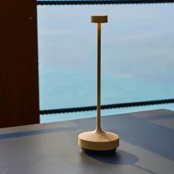 Lampe de table sans fil RUBY Sable H25cm