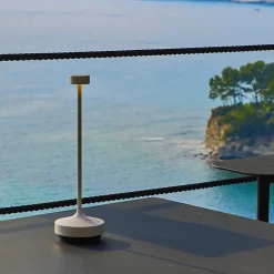 Lampe de table sans fil RUBY Blanc H25cm