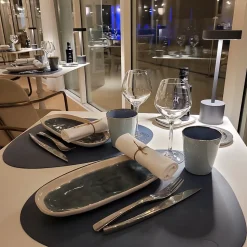 Lampe de table sans fil ROBY Gris H30cm