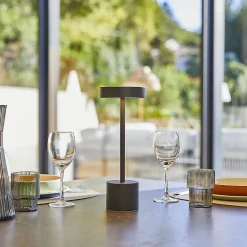 Lampe de table sans fil ROBY Gris H30cm