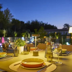 Lampe de table sans fil ROBY Gris clair H30cm