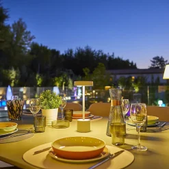 Lampe de table sans fil ROBY Blanc H30cm