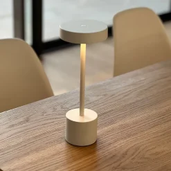 Lampe de table sans fil ROBY Blanc H30cm
