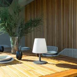 Lampe de table sans fil STANDY MINI Gris H25cm