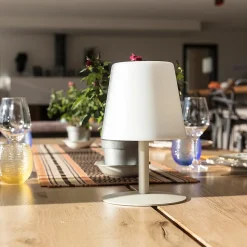 Lampe de table sans fil STANDY MINI Sable H25cm