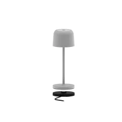 Lampe de table sans fil SOPHIA Gris clair H28cm