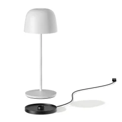 Lampe de table sans fil SOPHIA Blanc H28cm