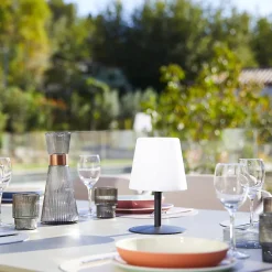 Lampe de table sans fil STANDY MINI Noir H25cm