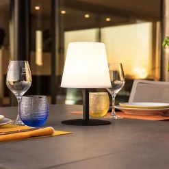 Lampe de table sans fil STANDY MINI Noir H25cm