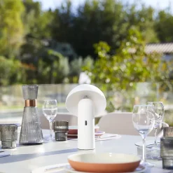 Lampe de table sans fil TOD Blanc H28cm