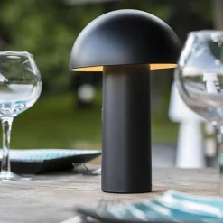 Lampe de table sans fil TOD Noir H28cm