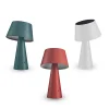 Lampe de table sans Fil Tizia Rechargeable USB-C ou Solaire Autonomie 8h Intensité Variable