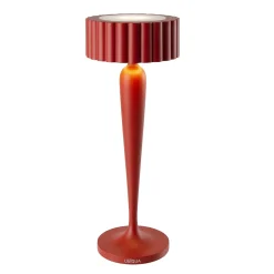 Lampe de table sans fil touch aluminium TWIGGY Rouge H26 cm