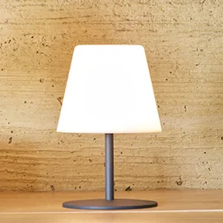 Lampe de table sans fil TWINS Gris H16cm