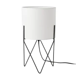 Lampe de table Slough E14 38 x 21 x 21 cm noir blanc lux.pro