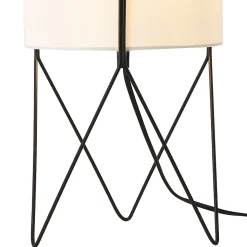 Lampe de table Slough E14 38 x 21 x 21 cm noir blanc lux.pro