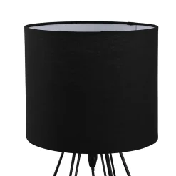 Lampe de table Smertrio E27 60W Ø20xH36cm noire GoodHome