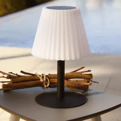 Lampe de table solaire à poser ou à piquer LADY SPIKE H62cm