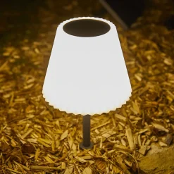 Lampe de table solaire à poser ou à piquer LADY SPIKE H62cm