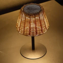 Lampe de table solaire AMIRA SOLAR polyrotin H25cm