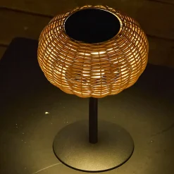 Lampe de table solaire SAMIRA SOLAR polyrotin H25cm