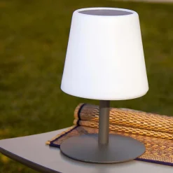 Lampe de table solaire Standy blanc IP44 9lm 0,5W H.25cm Lumisky