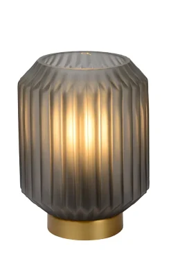 Lampe de table SUENO en verre avec 1xE14 - Gris - Lucide