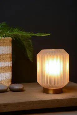 Lampe de table SUENO en verre avec 1xE14 - Blanc - Lucide