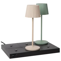 Lampe de table THE DOCK en pvc avec 0x - Noir - Lucide