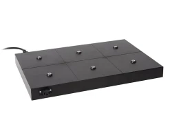 Lampe de table THE DOCK en pvc avec 0x - Noir - Lucide