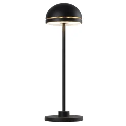 Lampe de table touch aluminium LED DUPLO CUP Noir H26cm