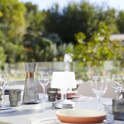 Lampe de table touch HELEN Argent H21cm