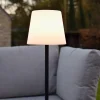 Lampe de table TYON en synthétique avec LED intégré - Noir - Lucide